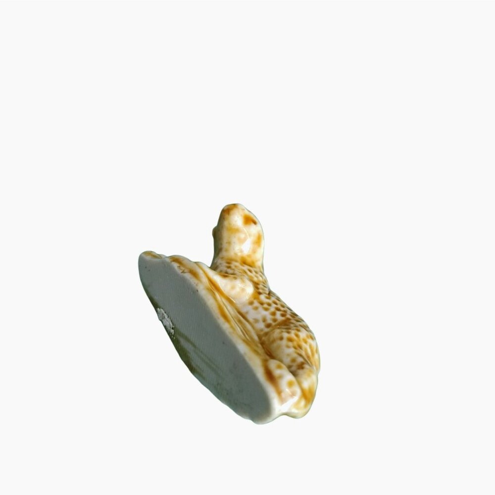 Wade Whimsies England Leopard Miniature Porcelain Figurine Vintage Cheetah Tan - Picture 7 of 7